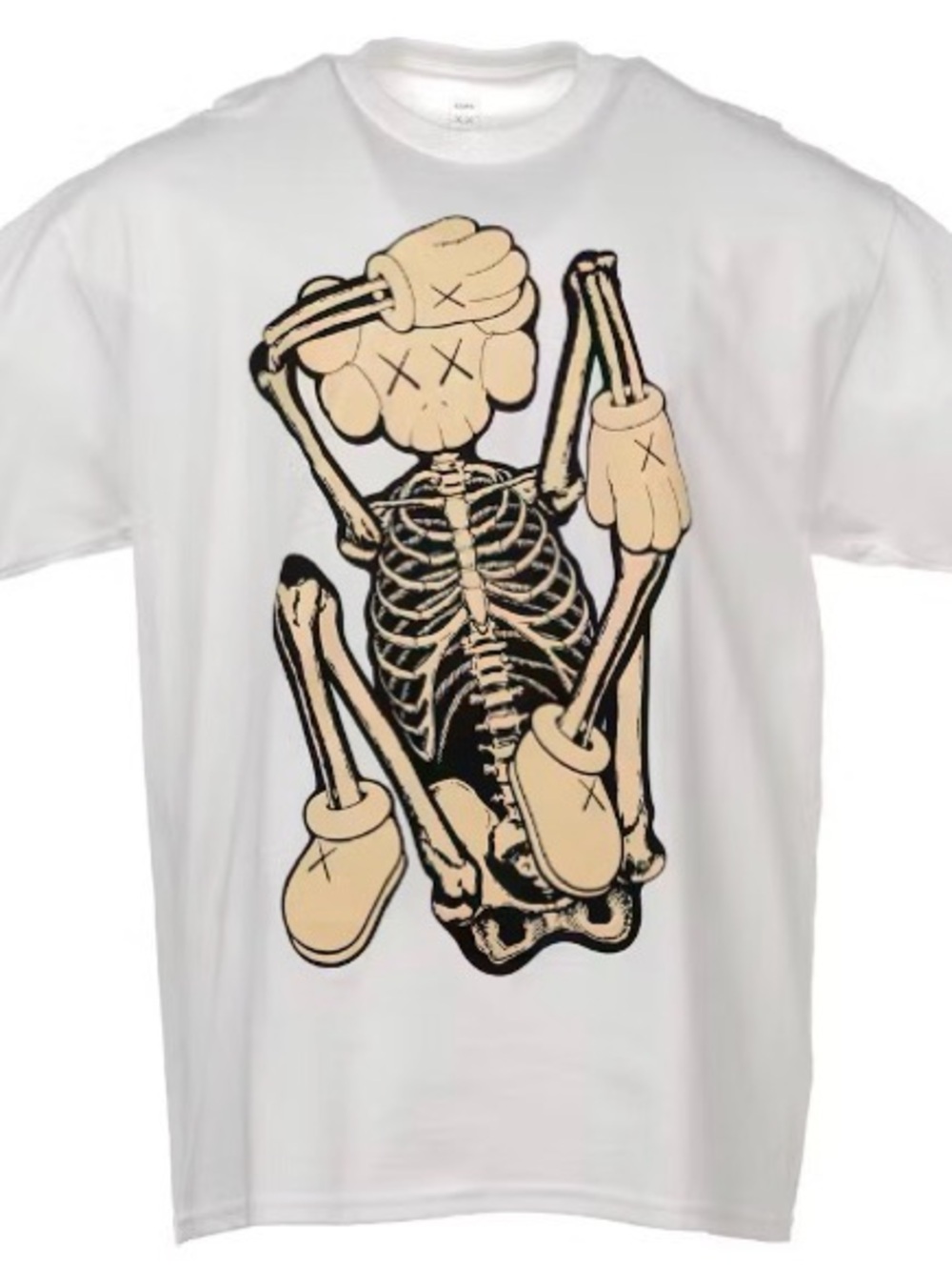 KAWS x New Fiction skeleton tee